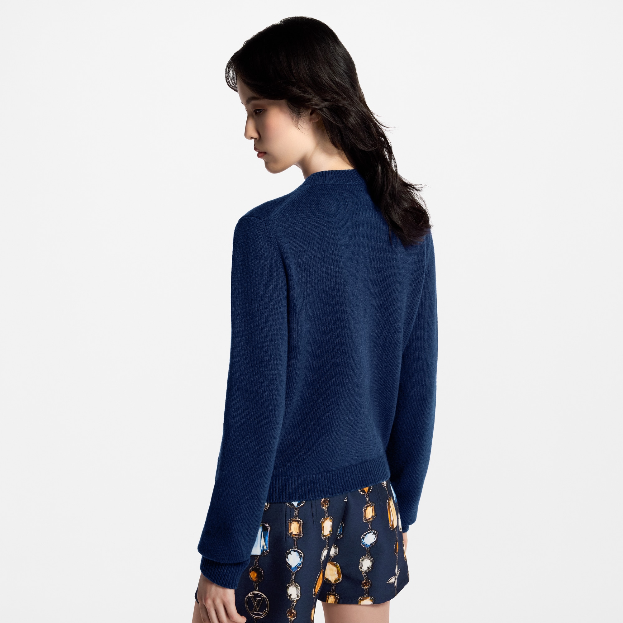 Signature Cashmere Jumper Luxury Blue LOUIS VUITTON